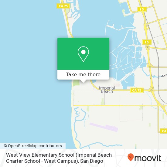 Mapa de West View Elementary School (Imperial Beach Charter School - West Campus)