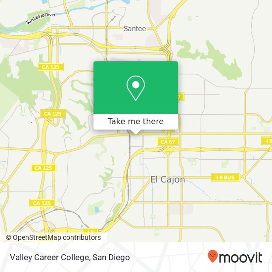 Valley Career College map