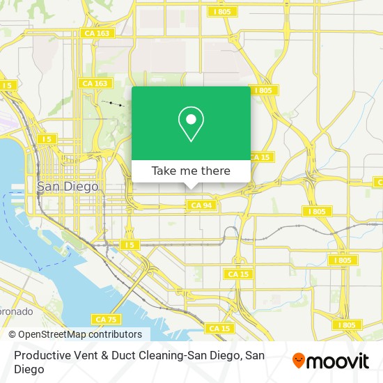 Mapa de Productive Vent & Duct Cleaning-San Diego