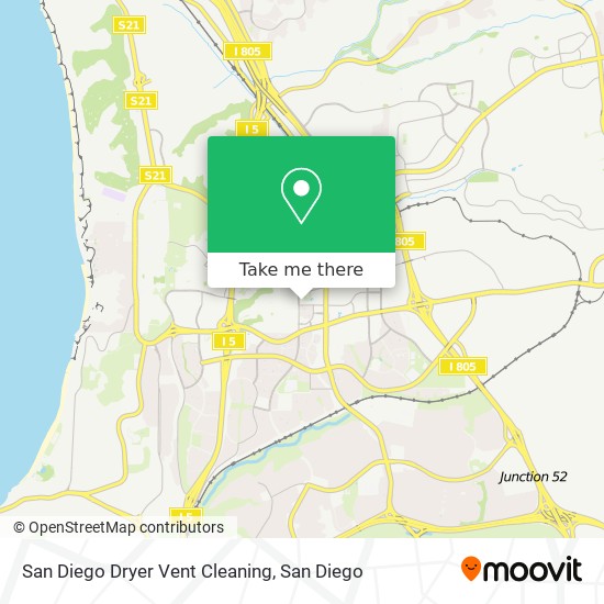 San Diego Dryer Vent Cleaning map