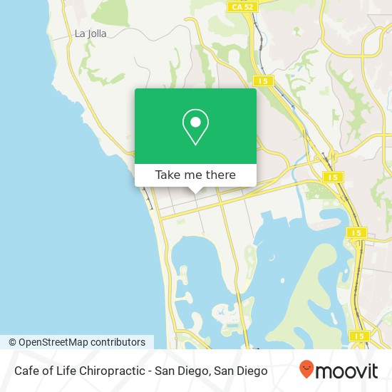 Mapa de Cafe of Life Chiropractic - San Diego