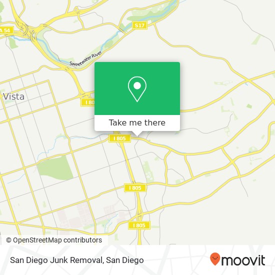 Mapa de San Diego Junk Removal