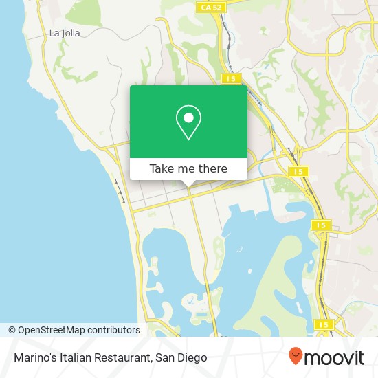 Marino's Italian Restaurant map