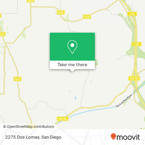 2275 Dos Lomas map