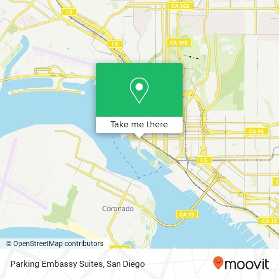 Parking Embassy Suites map