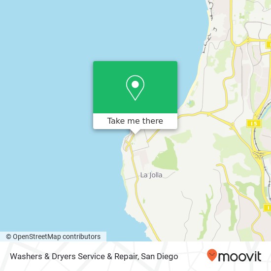 Washers & Dryers Service & Repair map