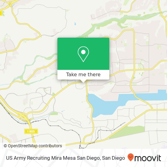 US Army Recruiting Mira Mesa San Diego map