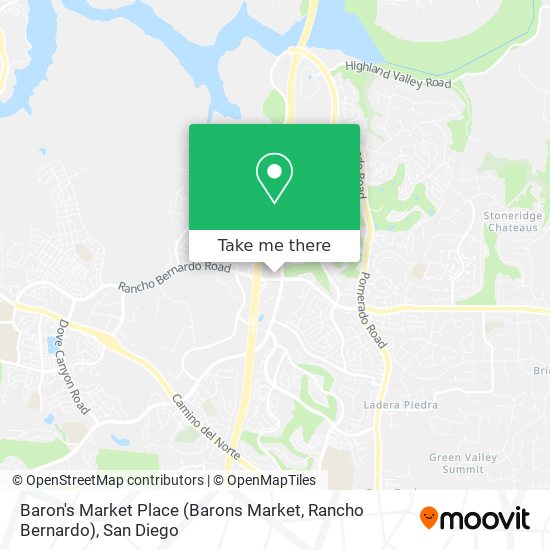 Mapa de Baron's Market Place (Barons Market, Rancho Bernardo)