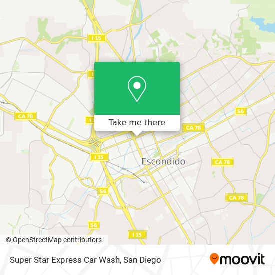 Super Star Express Car Wash map