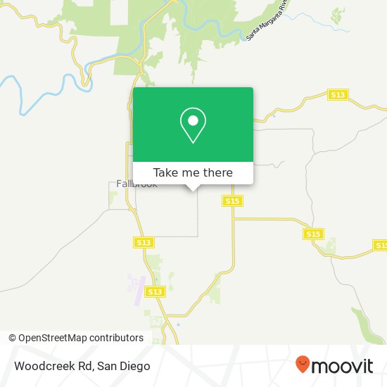 Mapa de Woodcreek Rd