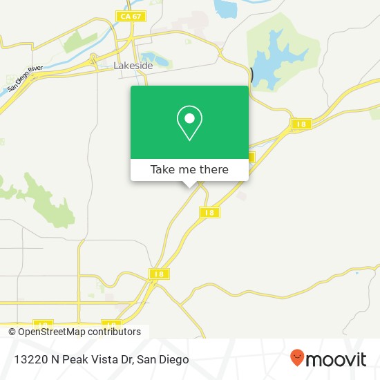 Mapa de 13220 N Peak Vista Dr