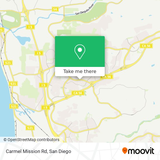 Carmel Mission Rd map