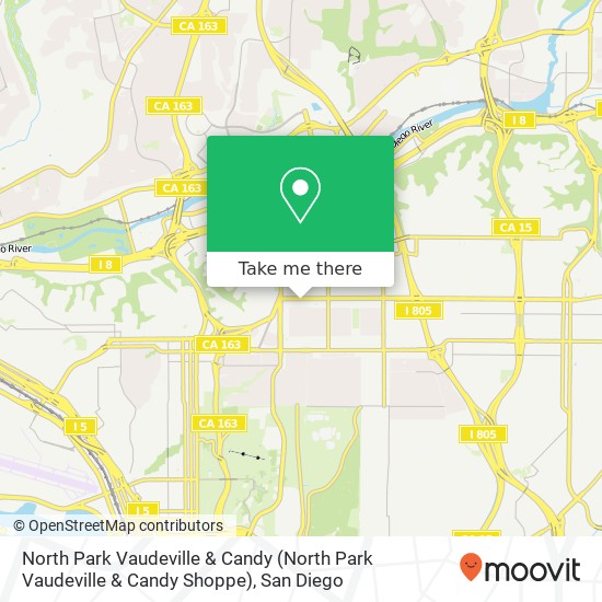 North Park Vaudeville & Candy map