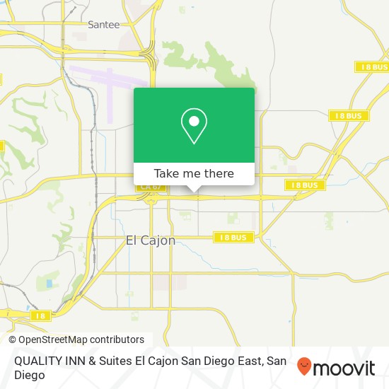 QUALITY INN & Suites El Cajon San Diego East map