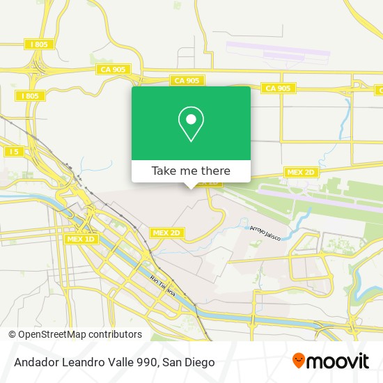 Mapa de Andador Leandro Valle 990