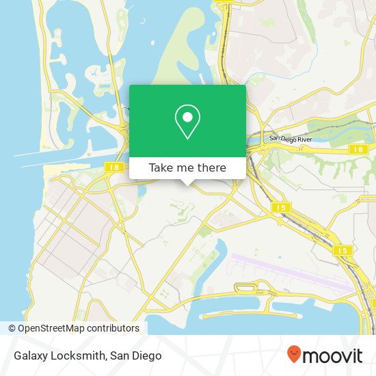 Galaxy Locksmith map