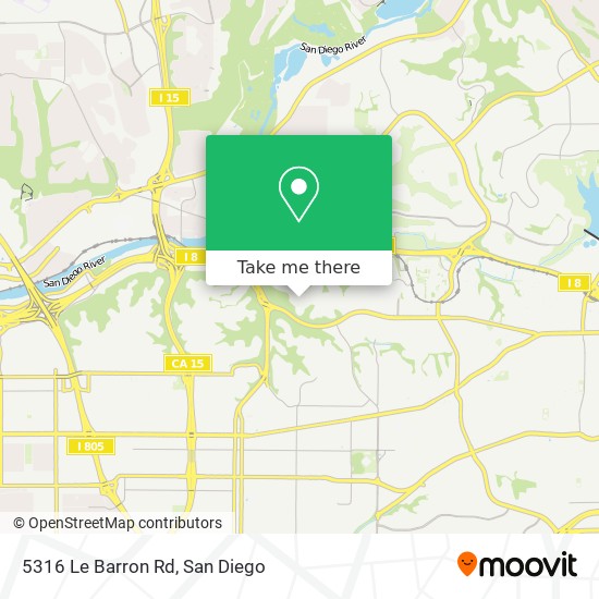 Mapa de 5316 Le Barron Rd