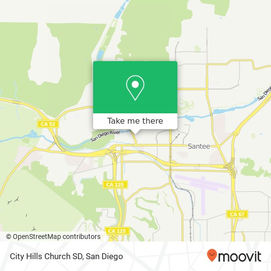 City Hills Church SD map