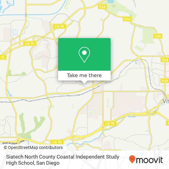 Mapa de Siatech North County Coastal Independent Study High School