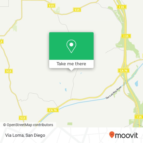 Mapa de Via Loma