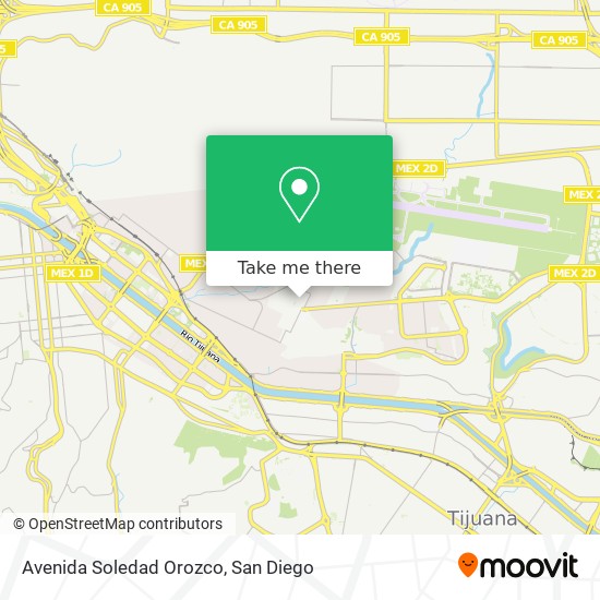 Mapa de Avenida Soledad Orozco