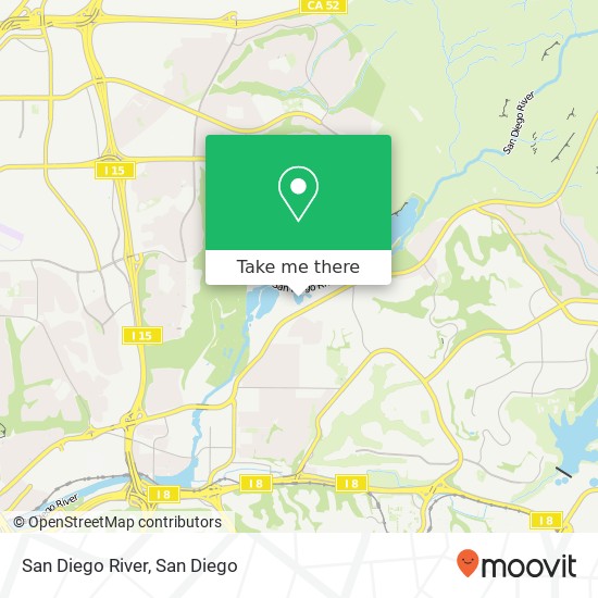 San Diego River map