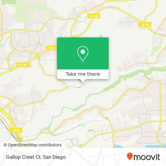 Gallop Crest Ct map