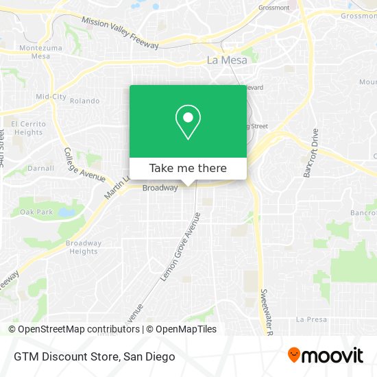 GTM Discount Store map