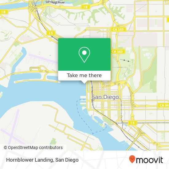 Hornblower Landing map