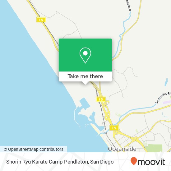 Shorin Ryu Karate Camp Pendleton map