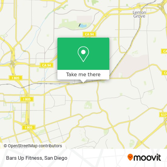 Mapa de Bars Up Fitness