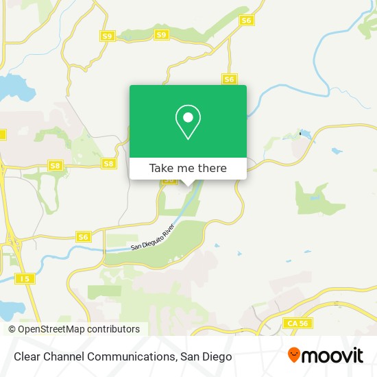 Mapa de Clear Channel Communications