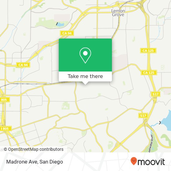 Mapa de Madrone Ave