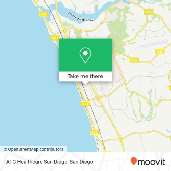 ATC Healthcare San Diego map