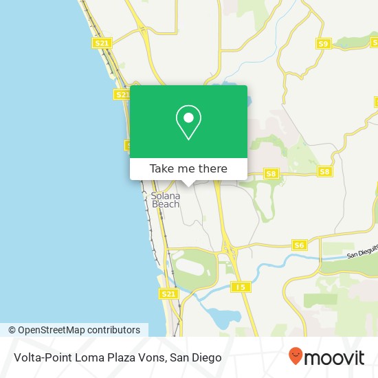 Mapa de Volta-Point Loma Plaza Vons