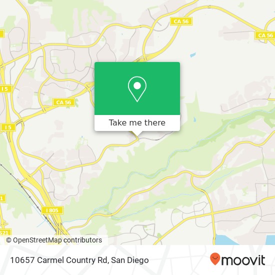 Mapa de 10657 Carmel Country Rd