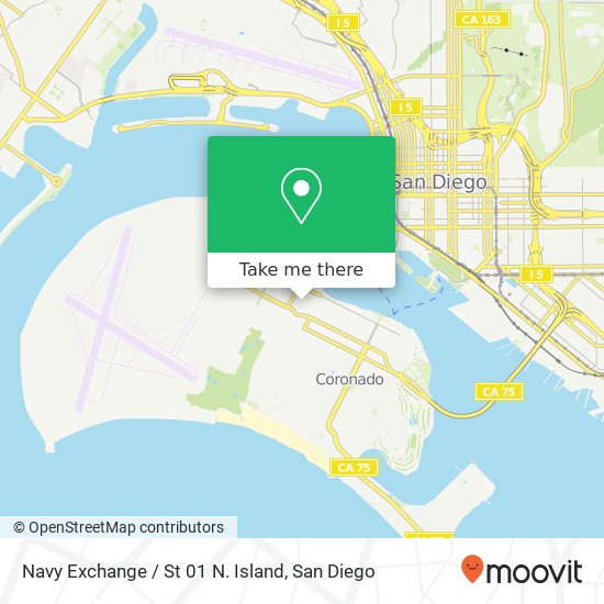 Navy Exchange / St 01 N. Island map