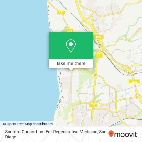 Sanford Consortium For Regenerative Medicine map