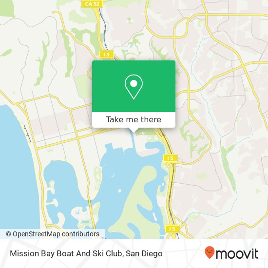 Mission Bay Boat And Ski Club map