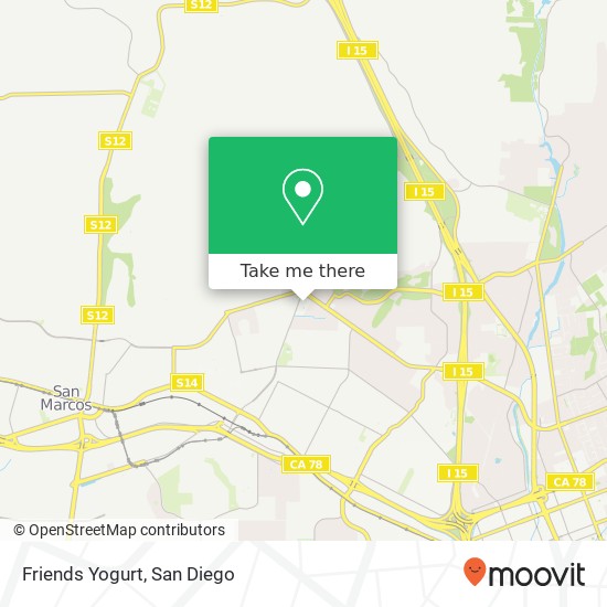 Mapa de Friends Yogurt