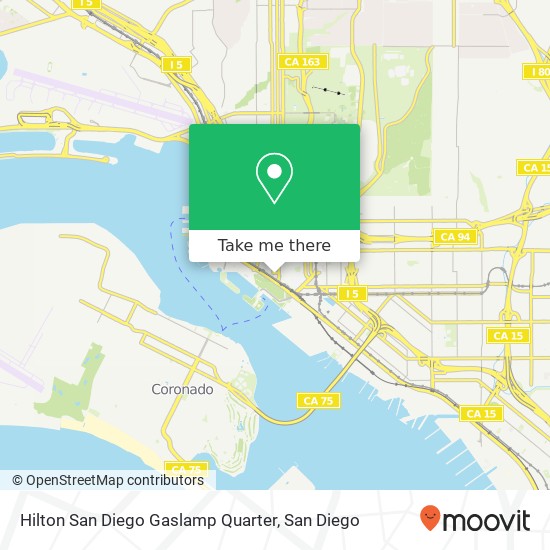 Hilton San Diego Gaslamp Quarter map