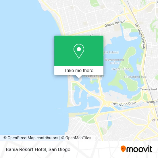 Bahia Resort Hotel map