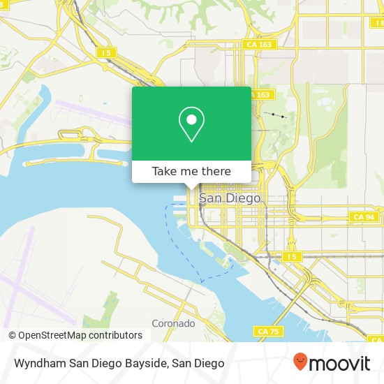 Wyndham San Diego Bayside map