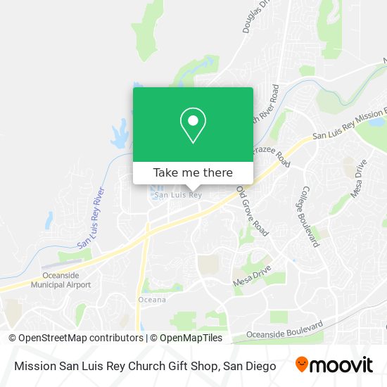 Mission San Luis Rey Church Gift Shop map