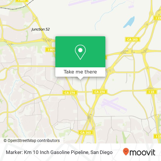 Marker: Km 10 Inch Gasoline Pipeline map