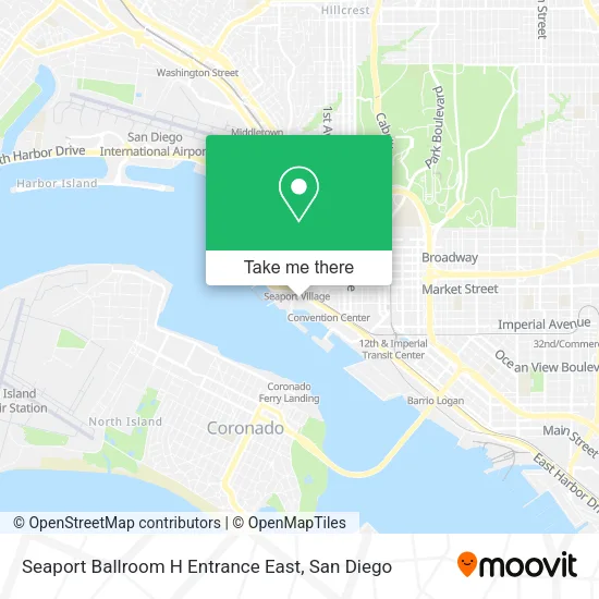 Seaport Ballroom H Entrance East map