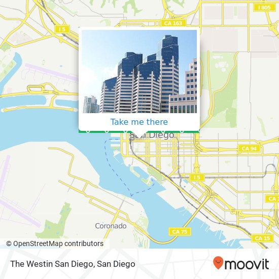 The Westin San Diego map