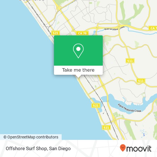 Offshore Surf Shop map