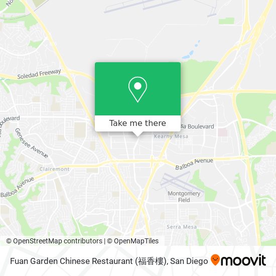 Mapa de Fuan Garden Chinese Restaurant (福香樓)