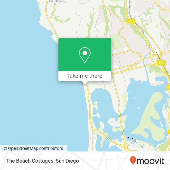 The Beach Cottages map